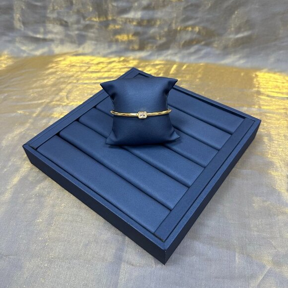 APM Monaco Eclat Gold Square Bangle - Picture 1 of 5